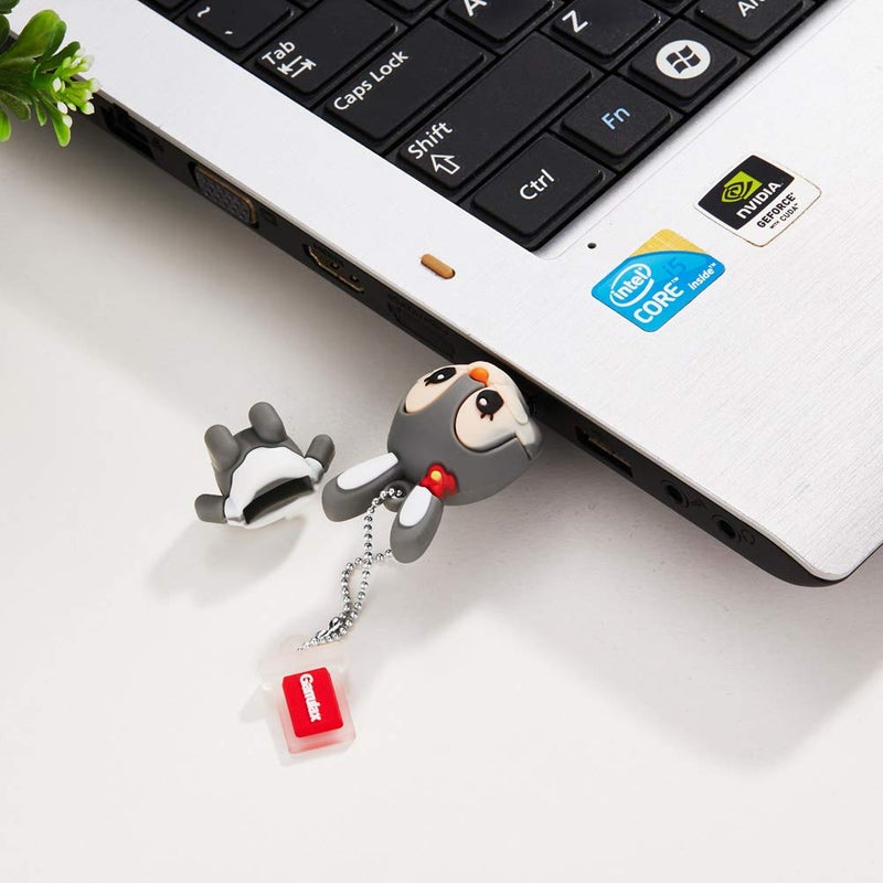 GARRULAX USB Flash Drive, 8GB / 16GB / 32GB USB 2.0 Updated Waterproof USB Memory Stick Date Storage Pendrive Thumb Drives (32GB, Gray Rabbit) - Image 5
